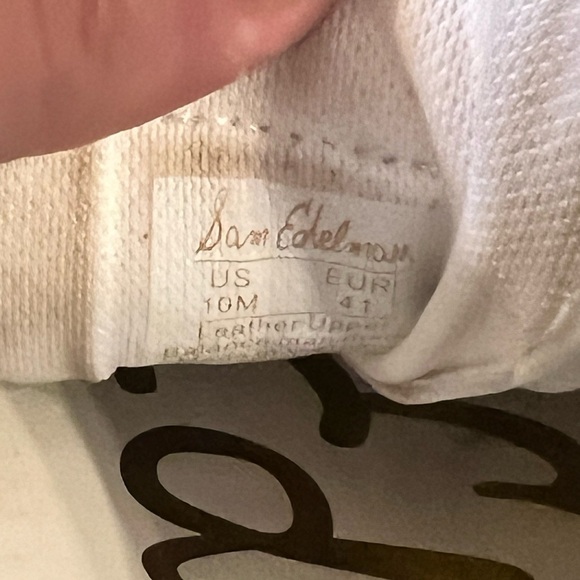 SAM EDLEMAN White Leather Sneakers - Picture 5 of 5